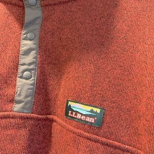 Men’s L.L. Bean fleece half zip pullover